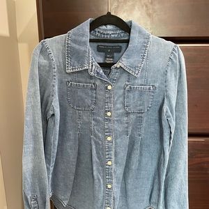 Marc by Marc Jacobs Blue Chambray Top